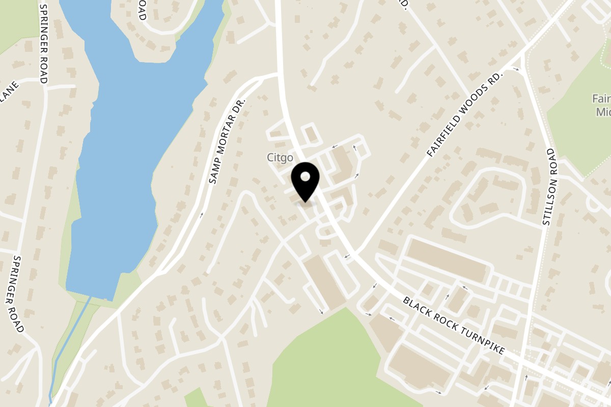 Map showing the location of Kay Thai Eatery on 2449 Black Rock Tpke in Fairfield